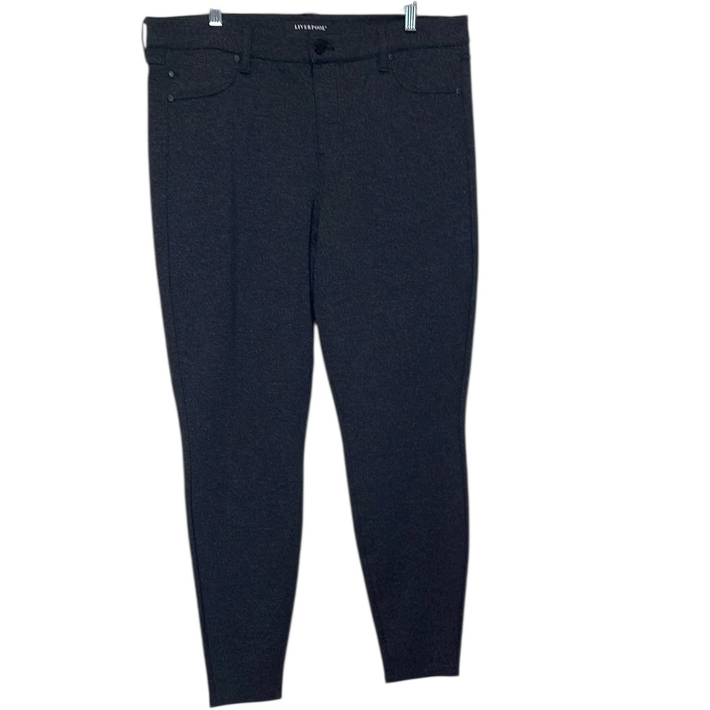 Liverpool Charcoal Gray Stretch Pants